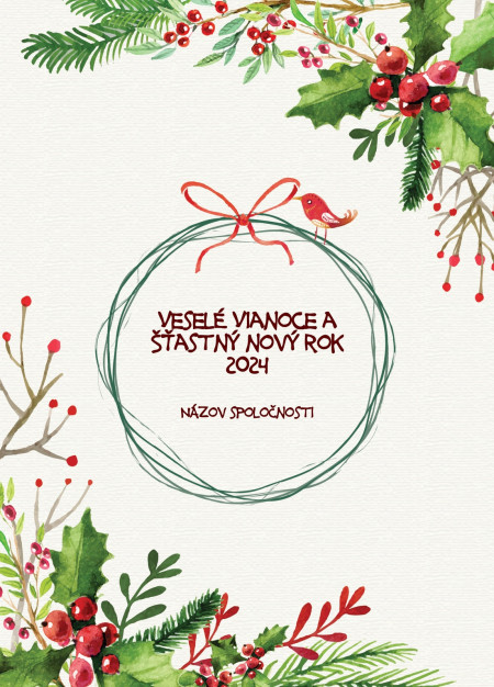 Vianočné a novoročné pozdravy - Šablóna ID 11565