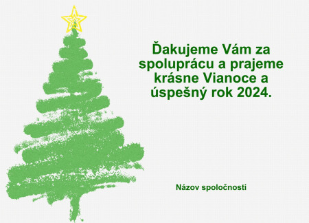 Vianočné a novoročné pozdravy - Šablóna ID 11603