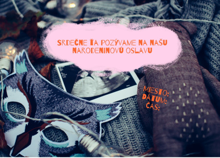 Pozvánky na oslavu - Šablóna ID 12658