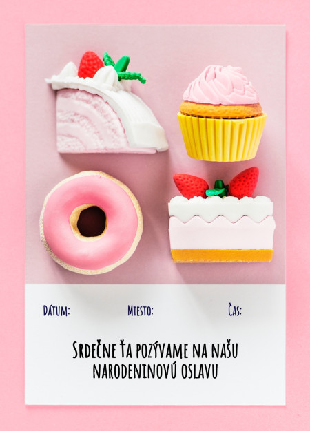 Pozvánky na oslavu - Šablóna ID 12661