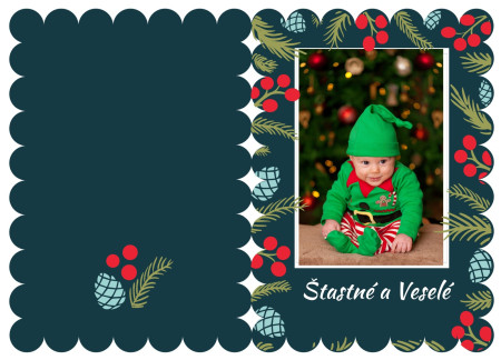 Vianočné a novoročné pozdravy - Šablóna ID 12907