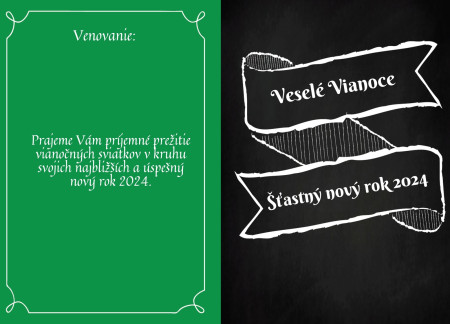 Vianočné a novoročné pozdravy - Šablóna ID 12919