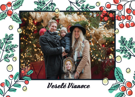 Vianočné a novoročné pozdravy - Šablóna ID 12928