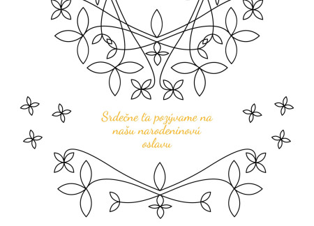 Pozvánky na oslavu - Šablóna ID 12990