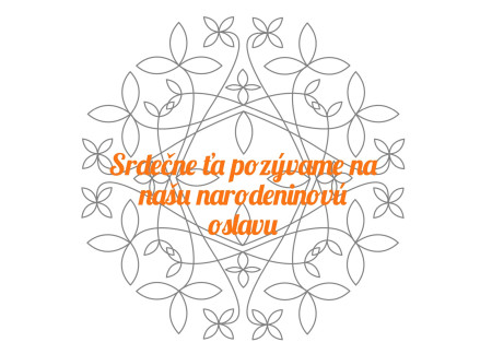 Pozvánky na oslavu - Šablóna ID 12993