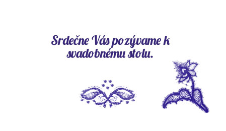 Pozvánky k svadobnému stolu - Šablóna ID 13196