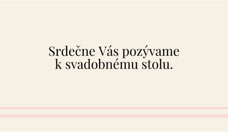 Pozvánky k svadobnému stolu - Šablóna ID 13202