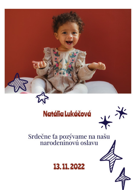 Pozvánky na oslavu - Šablóna ID 13343