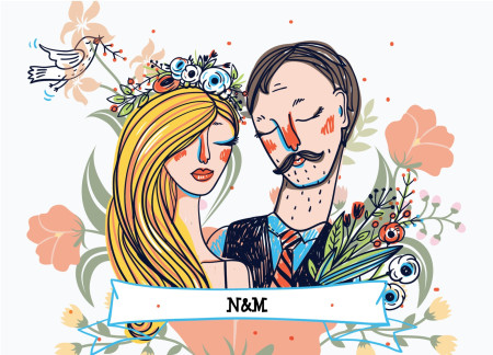 Svadobné oznámenia - Šablóna ID 13461