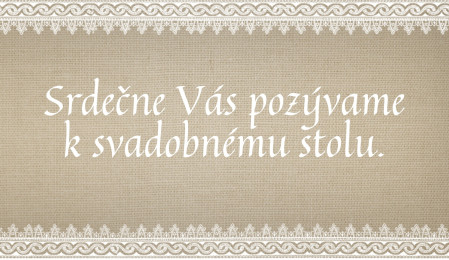 Pozvánky k svadobnému stolu - Šablóna ID 13562