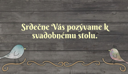 Pozvánky k svadobnému stolu - Šablóna ID 13637