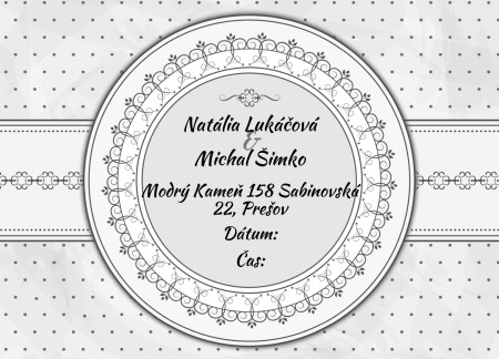 Svadobné oznámenia - Šablóna ID 13673