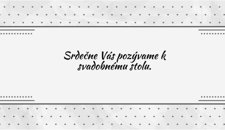 Pozvánky k svadobnému stolu - Šablóna ID 13682