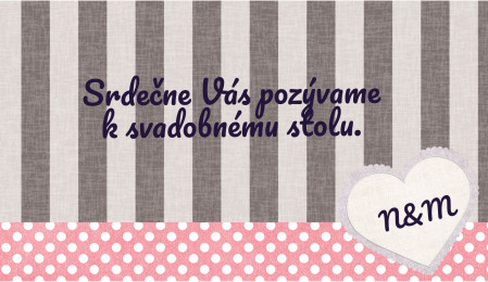 Pozvánky k svadobnému stolu - Šablóna ID 13712