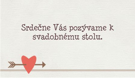 Pozvánky k svadobnému stolu - Šablóna ID 13777