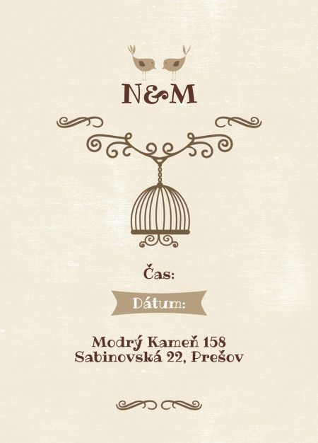 Svadobné oznámenia - Šablóna ID 13918