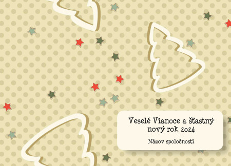 Vianočné a novoročné pozdravy - Šablóna ID 1405