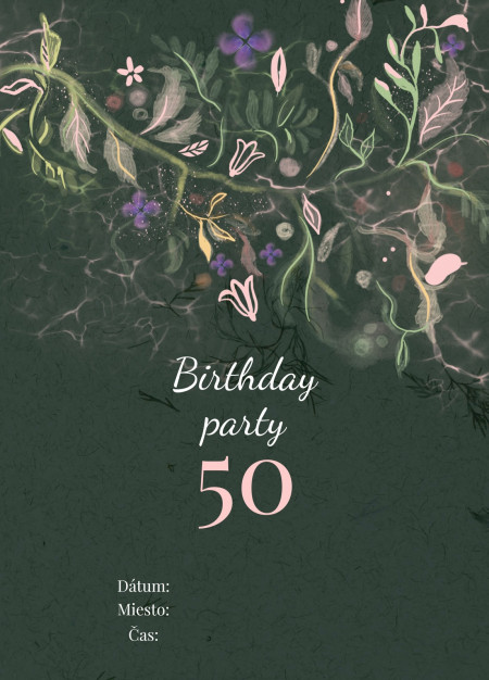 Pozvánky na oslavu - Šablóna ID 14197