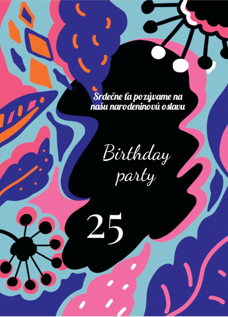 Pozvánky na oslavu - Šablóna ID 14209