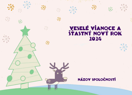 Vianočné a novoročné pozdravy - Šablóna ID 1429