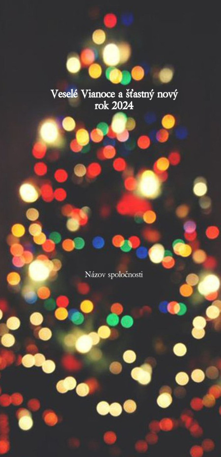 Vianočné a novoročné pozdravy - Šablóna ID 1433