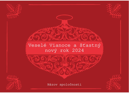 Vianočné a novoročné pozdravy - Šablóna ID 1459