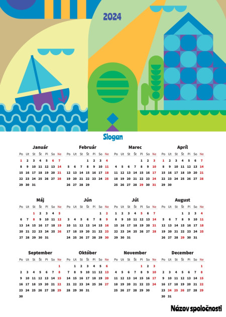 Plagátové kalendáre - Šablóna ID 16661