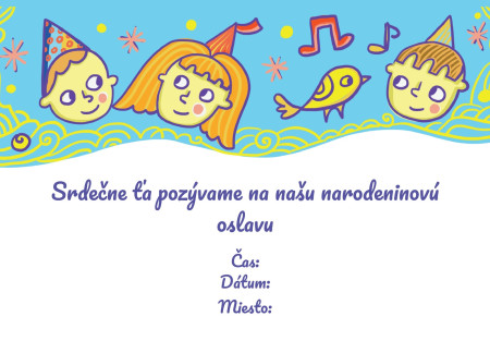 Pozvánky na oslavu - Šablóna ID 16930
