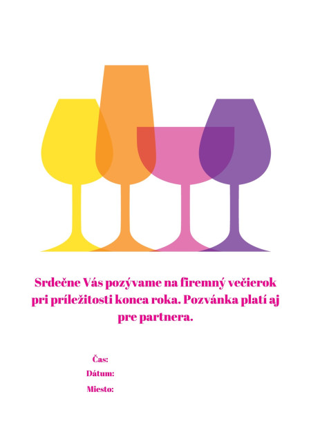 Pozvánky na oslavu - Šablóna ID 16954