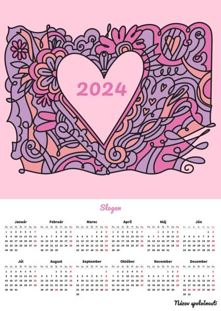 Plagátové kalendáre - Šablóna ID 18328