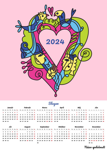 Plagátové kalendáre - Šablóna ID 18346