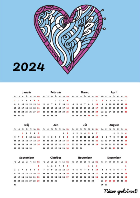 Plagátové kalendáre - Šablóna ID 18356