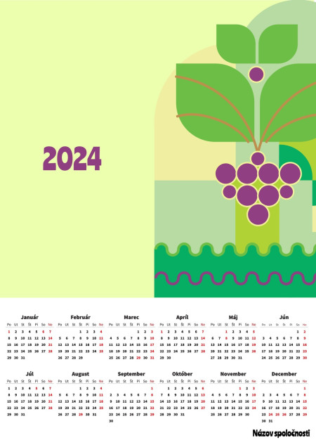 Plagátové kalendáre - Šablóna ID 18361