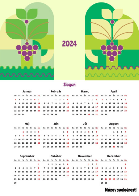 Plagátové kalendáre - Šablóna ID 18368
