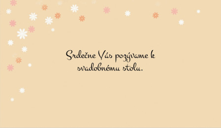 Pozvánky k svadobnému stolu - Šablóna ID 8525