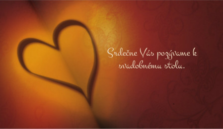 Pozvánky k svadobnému stolu - Šablóna ID 8576